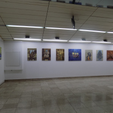 Exhibition of paintings by Ivo Pecov, Marjan Dzin and Svilen Stefanov in Kumanovo (photo)