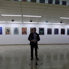 Exhibition of paintings by Ivo Pecov, Marjan Dzin and Svilen Stefanov in Kumanovo (photo)