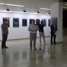 Exhibition of paintings by Ivo Pecov, Marjan Dzin and Svilen Stefanov in Kumanovo (photo)